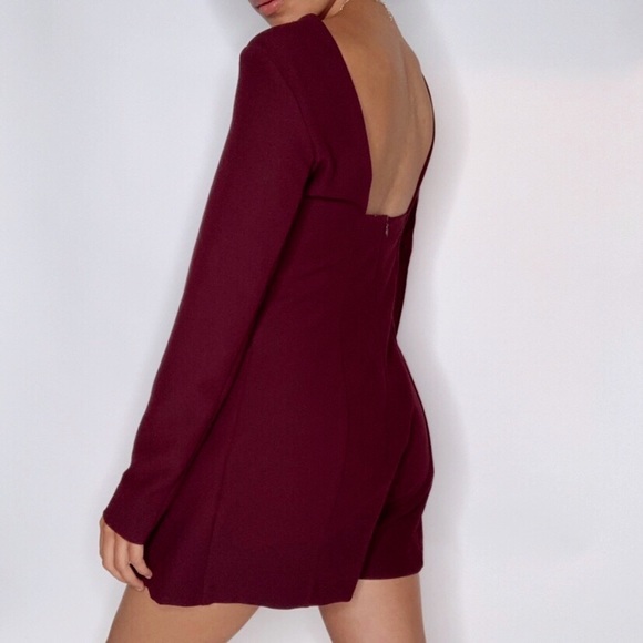 Zara Long Sleeve Low Back Romper M - Picture 3 of 3